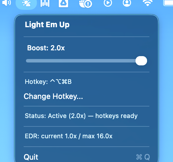 LightEmUp — boosted to 2.0x